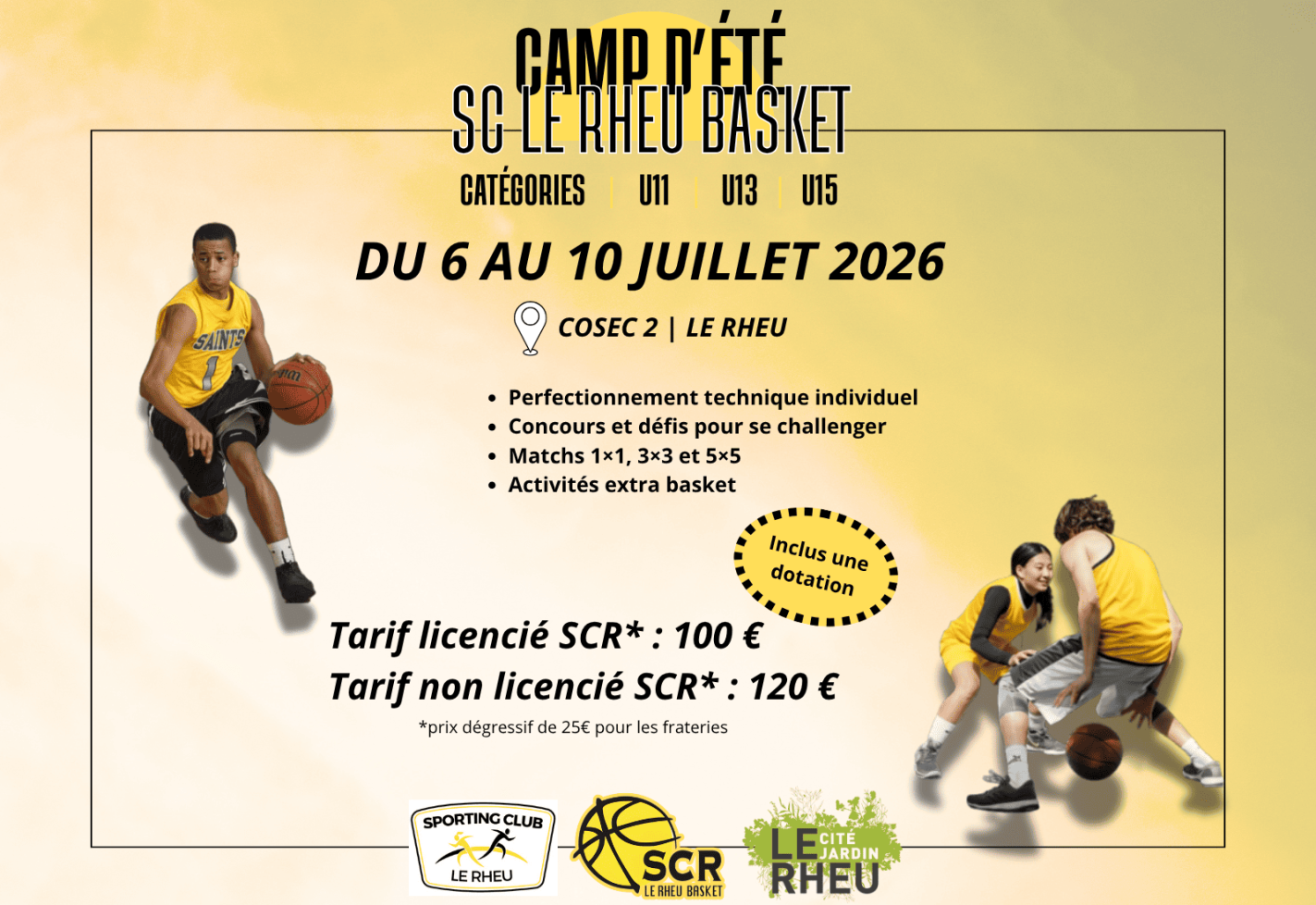 Camp d’Été – SC Le Rheu Basket